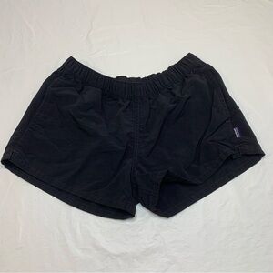 Patagonia Barely Baggies Black Drawstring Shorts Womens Medium